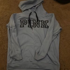 PINK blue hoodie size XS perfect condition worn a 5 times at most.